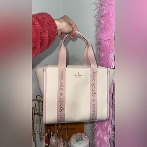 Kate Spade Blush Pink and Cream Tote